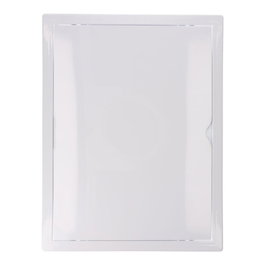 Edm Tapa de registro rectangle encastrable ABS 30x40 cm blanche pour pladou avec mécanisme push-pull