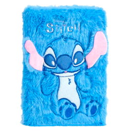 Disney - Carnet couverture peluche Stitch (15x21x3 cm) - Modèle Cerdá