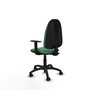 PIQUERAS Y CRESPO Chaise de bureau Algarra Vert émeraude