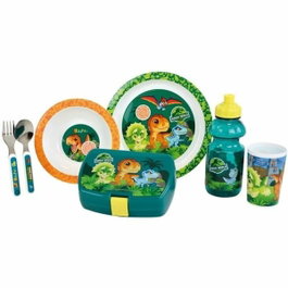 Fun House Lot de vaisselle Jurassic World 6 pièces Vert