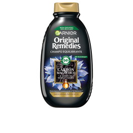 Garnier Shampoing au Charbon Magnétique Purifiant Séborégulateur Cheveux Gras et Pointes Sèches - 400 ml