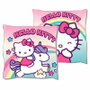 SANRIO Coussin décoratif Hello Kitty 38x38 cm en tissu Velboa - Peluche pour décoration intérieure