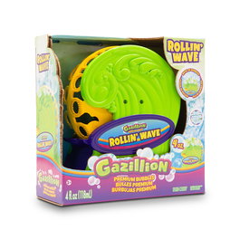 GAZILLION Rollin Wave Machine à bulles 36645 Gazillion Bubbles - Pour enfants dès 3 ans - Multilingue (FR, EN, DE, IT, PT, ES)