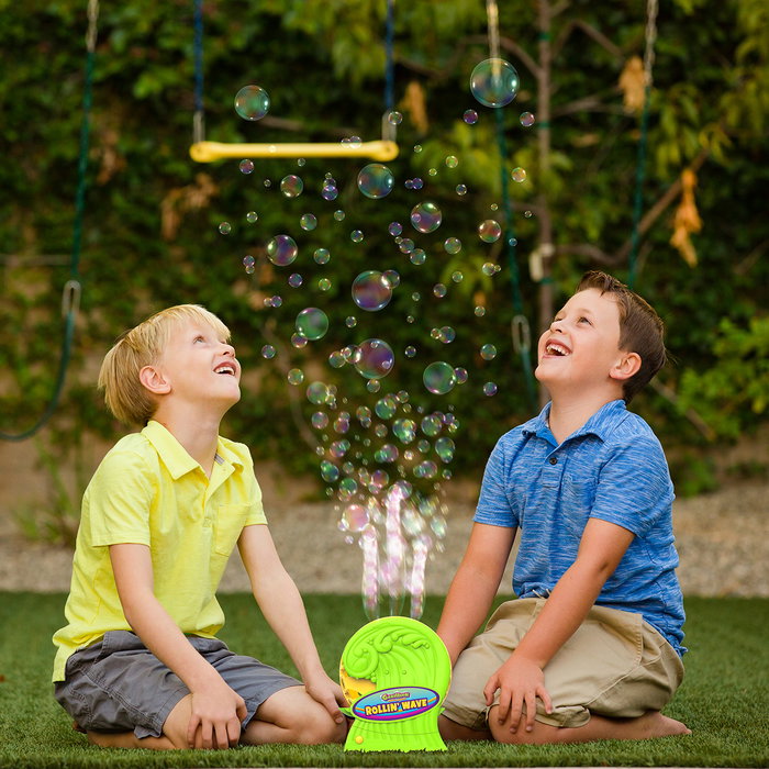 GAZILLION Rollin Wave Machine à bulles 36645 Gazillion Bubbles - Pour enfants dès 3 ans - Multilingue (FR, EN, DE, IT, PT, ES) GAZILLION Rollin Wave Machine à bulles 36645 Gazillion Bubbles - Pour enfants dès 3 ans - Multilingue (FR, EN, DE, IT, PT, ES)