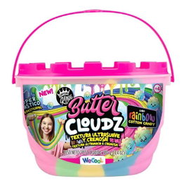Bizak - Slime en cube arc-en-ciel, effet beurre, arôme barbe à papa - Cubo de slime rainbow cotton candy butter cloudz