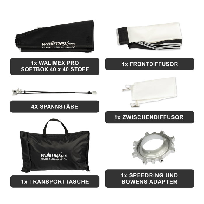 Walimex pro Softbox Basic 40x40