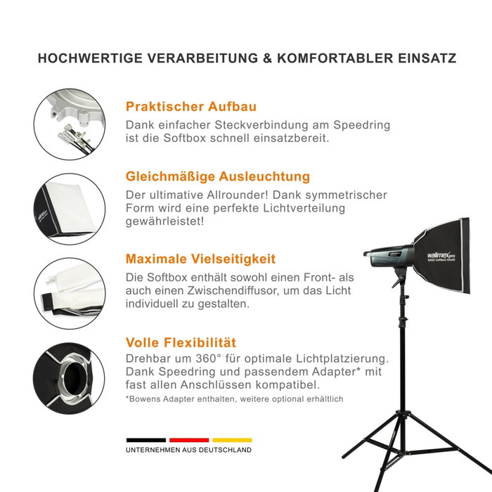 Walimex pro Softbox Basic 40x40