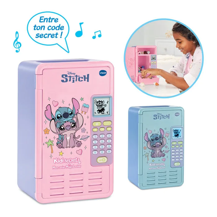 Vtech Stitch Kidisecrets Mon Casier Magic Locker Rose