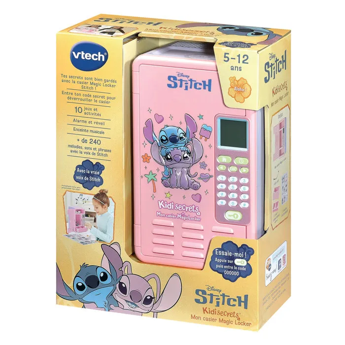 Vtech Stitch Kidisecrets Mon Casier Magic Locker Rose