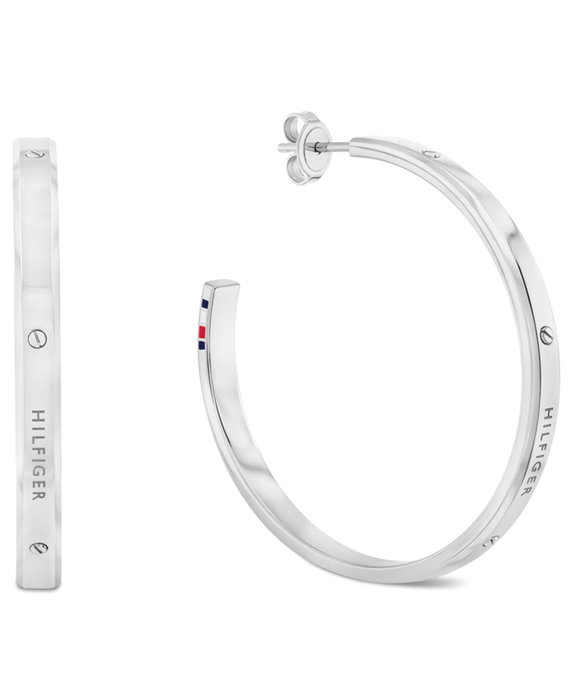 Tommy Hilfiger Boucles d'oreilles en acier inoxydable gris Tommy Hilfiger Boucles d'oreilles en acier inoxydable gris