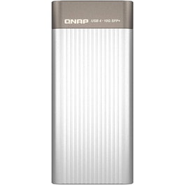 Qnap Adaptateur Réseau USB 4 Type-C vers 10GbE SFP+ avec Chipset AQC100S