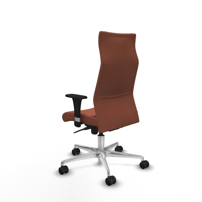 Piqueras Y Crespo Sillón Albacete Marron avec Mécanisme Synchrone et Base Aluminium