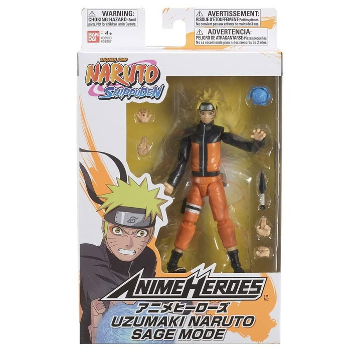 Bandai Naruto Uzumaki Sage Mode - Figurine Anime Heroes 17 cm