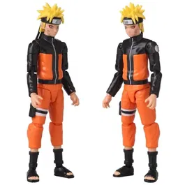 Figurine articulée Bandai Anime Heroes Naruto Mode Hermite - 17 cm avec 16 points d'articulation et accessoires (Rasengan, Kunai, mains)
