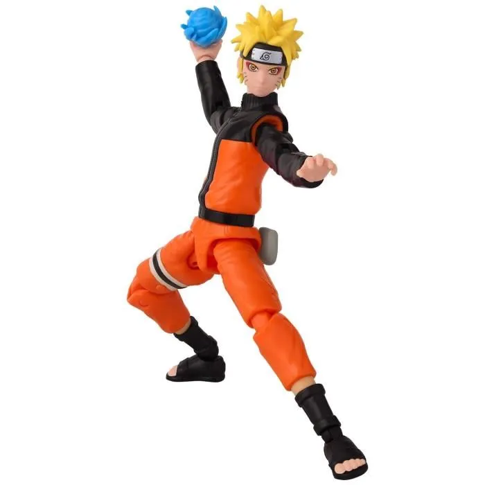 Figurine articulée Bandai Anime Heroes Naruto Mode Hermite - 17 cm avec 16 points d'articulation et accessoires (Rasengan, Kunai, mains)