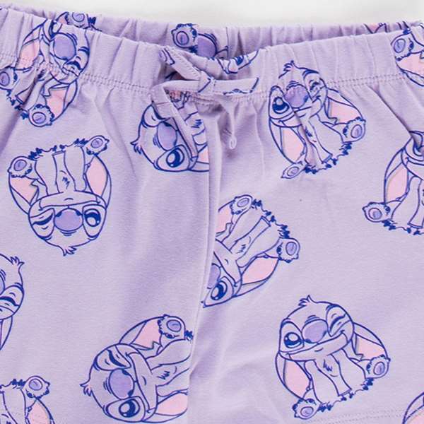 Cerdá - Pyjama court 12 ans en jersey côtelé, motif aléatoire - Couleur Lilas