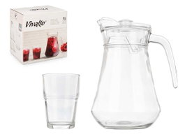 VIVALTO Set de 5 pièces Carafe et Verres Rafraîchissement