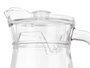 Vivalto Set 5 pièces Jarre et Verres à Soda en Verre et Plastique Transparent 22x22x15 cm (Set de 4)