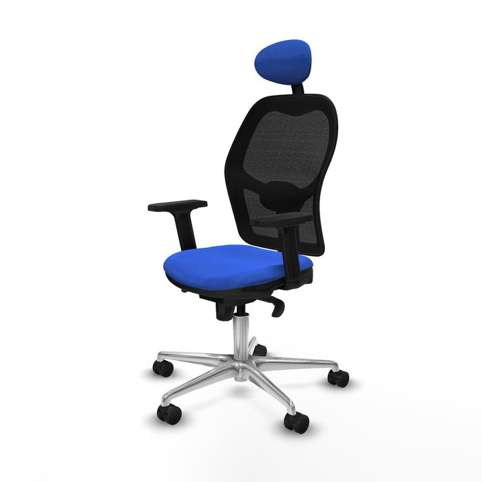 Piqueras y Crespo Chaise de Bureau avec Appui-tête Jorquera 2D086N1 Bleu