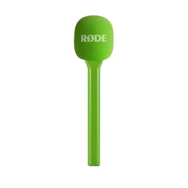 RODE Interviewgo Green - Adaptateur de microphone pour interview avec anti-vent, compatible Wireless GO