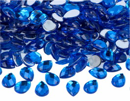 Innspiro Gemmes décoratives acryliques goutte bleue 10x14mm, 1000u. approx. de haute qualité