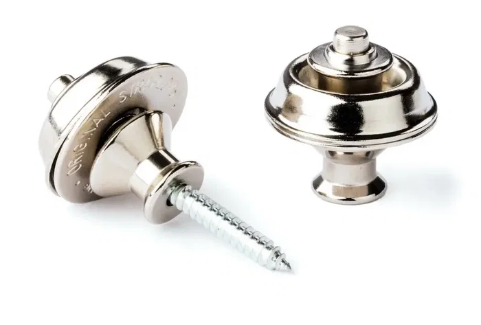 Dunlop Straplok® Dual Design Set Bouton de Sangle – Nickel