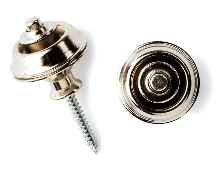 Dunlop Straplok® Dual Design Set Bouton de Sangle – Nickel