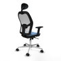 Piqueras y Crespo Chaise de Bureau Jorquera 2D086N1 Bleu ciel