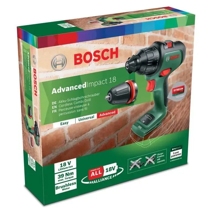 Bosch AdvancedImpact 18 Perceuse à percussion sans-fil Bosch AdvancedImpact 18 Perceuse à percussion sans-fil