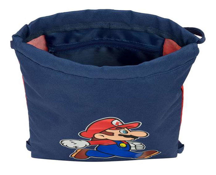 Safta Sac à dos plat junior Super Mario "Trick" 26 x 34 x 1 cm pour enfant à partir de 3 ans - produit en espagnol