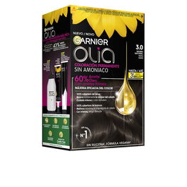Garnier Olia Coloration Permanente Sans Ammoniaque Teinte 5.0 Brun Clair - Améliore la qualité des cheveux, couleur intense et brillance