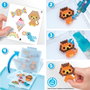 Aquabeads Set de perles Joya avec 800 pièces en 8 couleurs