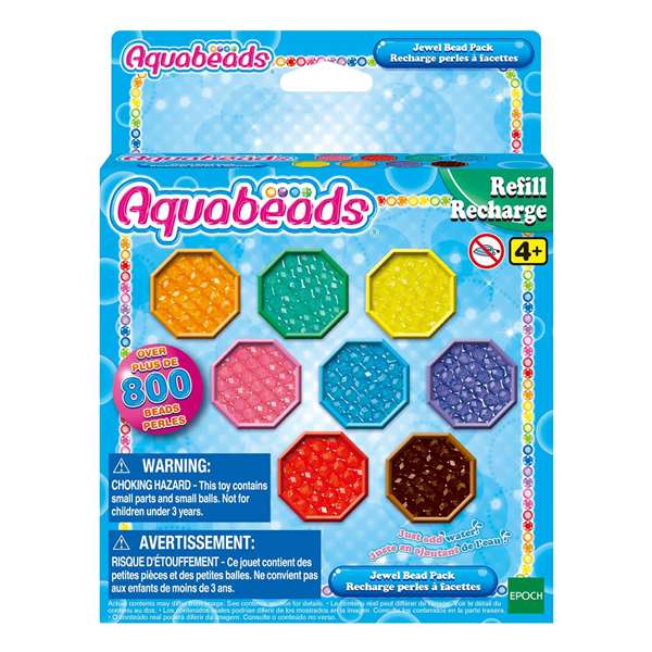 Epoch Aquabeads Set Joya - Jeu créatif avec plus de 800 perles à eau de 8 couleurs brillantes