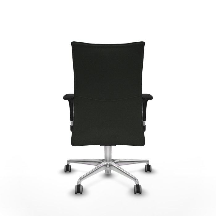 Piqueras Y Crespo Albacete Confidente - Chaise de bureau en tissu noir avec mécanisme synchrone et base aluminium Piqueras Y Crespo Albacete Confidente - Chaise de bureau en tissu noir avec mécanisme synchrone et base aluminium