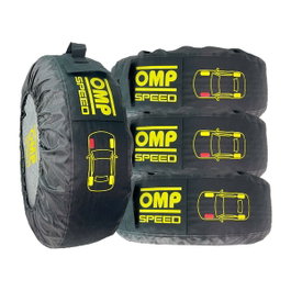 OMP Speed Jeu de 4 housses universelles pour pneus avec protection et poche