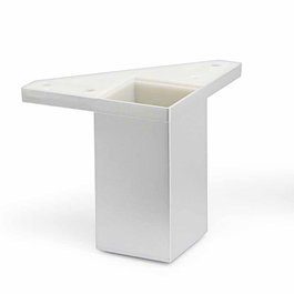 HERRAJES ALK Pied de meuble plastique Cumbre 40x40 H100 RAL9006