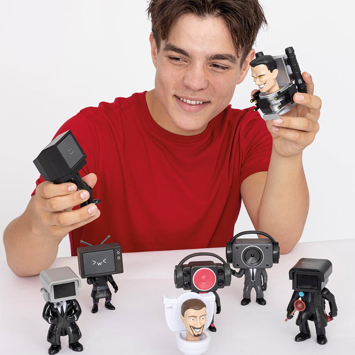 TOY PARTNER Figurine Collectionnable Skibidi Toilet Mystery Série 1, Modèle 1310, Figures Surprises pour Enfants de 3 ans et plus