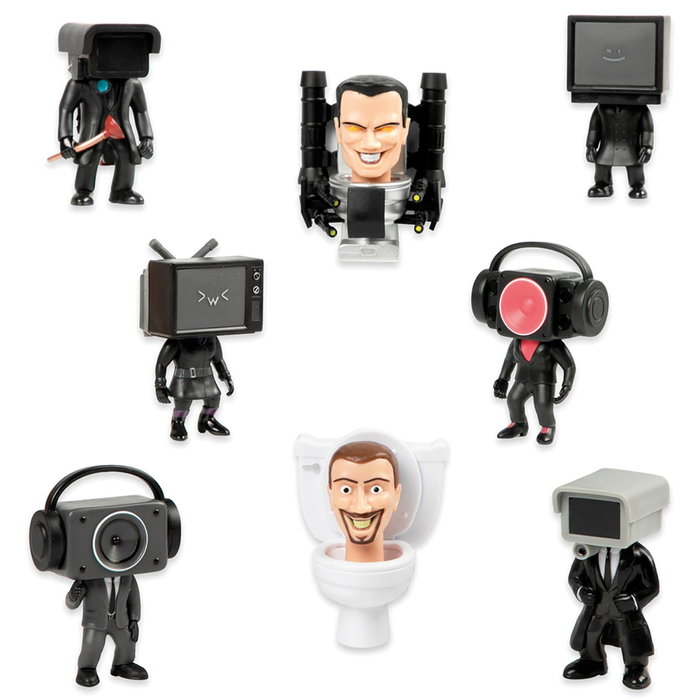 TOY PARTNER Figurine Collectionnable Skibidi Toilet Mystery Série 1, Modèle 1310, Figures Surprises pour Enfants de 3 ans et plus