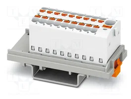 PHOENIX CONTACT PTFIX 4/18X1,5-NS35 WH Connecteur pour rail