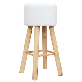 Home Deco Factory Tabouret de bar blanc Freya