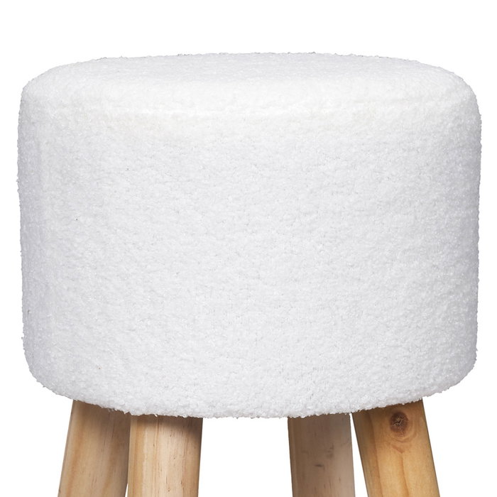 Home Deco Factory Tabouret de bar blanc Freya Home Deco Factory Tabouret de bar blanc Freya