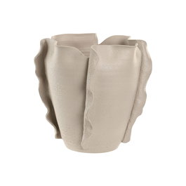 Vase Home ESPRIT Blanc Céramique Style artisanal Moderne 33 x 33 x 32 cm