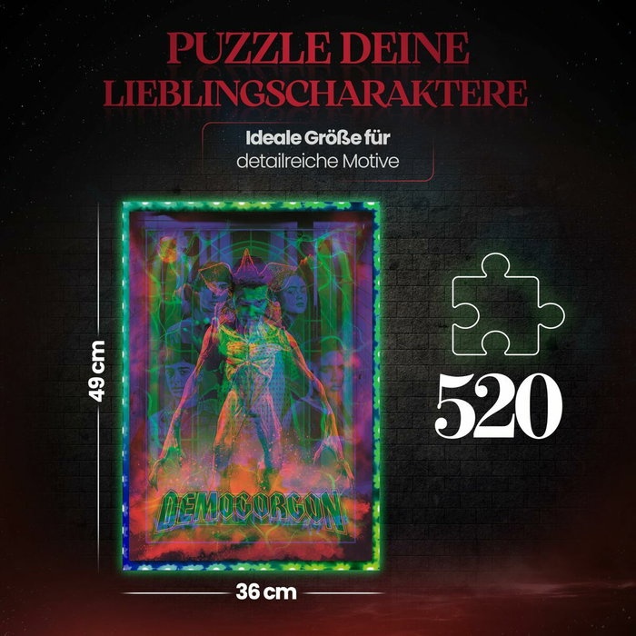 Clementoni Puzzle Cadre Lumineux Démogorgon - Stranger Things - 520 pièces Clementoni Puzzle Cadre Lumineux Démogorgon - Stranger Things - 520 pièces