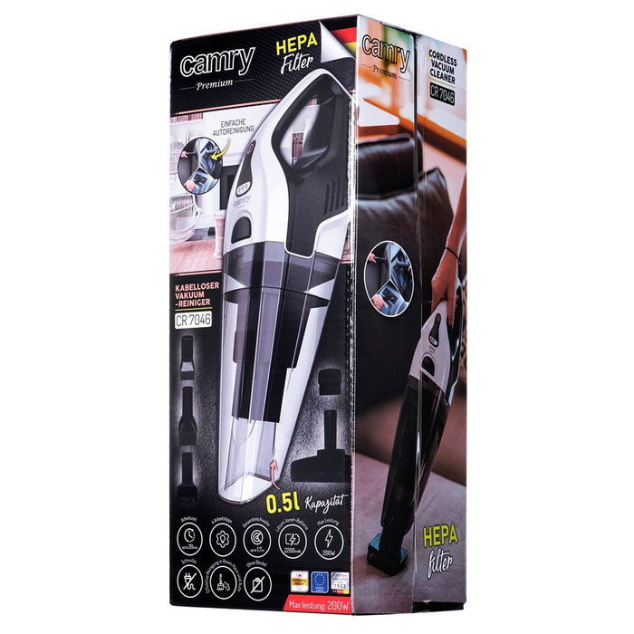 Adler CR 7046 Aspirateur sans fil Blanc et Noir Adler CR 7046 Aspirateur sans fil Blanc et Noir