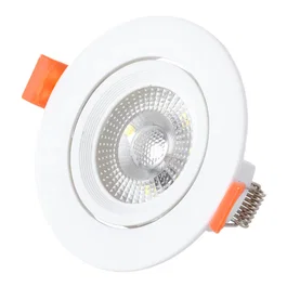 Downlight LED Circulaire 7W 600Lm 6000K 38° 40.000H Diamètre 90mm Blanc [HO-IN-DL7W-CW]