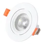 Downlight LED Circulaire 7W 600Lm 6000K 38° 40.000H Diamètre 90mm Blanc [HO-IN-DL7W-CW]