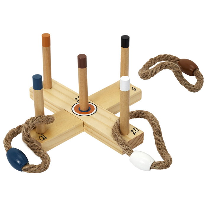 Mister Gadget Jeu de lancer d'anneaux en bois