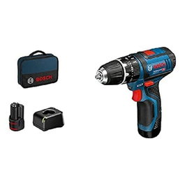 Bosch Professional Perceuse-visseuse GSB 12V-15 avec percussion, 2 batteries 2,0Ah et chargeur AL 12V-20