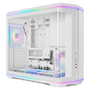 Nox Hummer Anvil Boîtier PC Gaming Midi Tower ATX Panneau en Verre Courbé ARGB Blanc