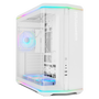 Nox Hummer Anvil Boîtier PC Gaming Midi Tower ATX Panneau en Verre Courbé ARGB Blanc
